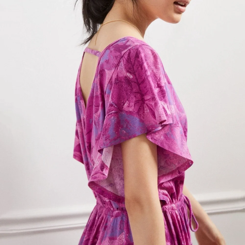 Anthropologie Tiered Ruffle Mini Dress - Picture 3 of 3